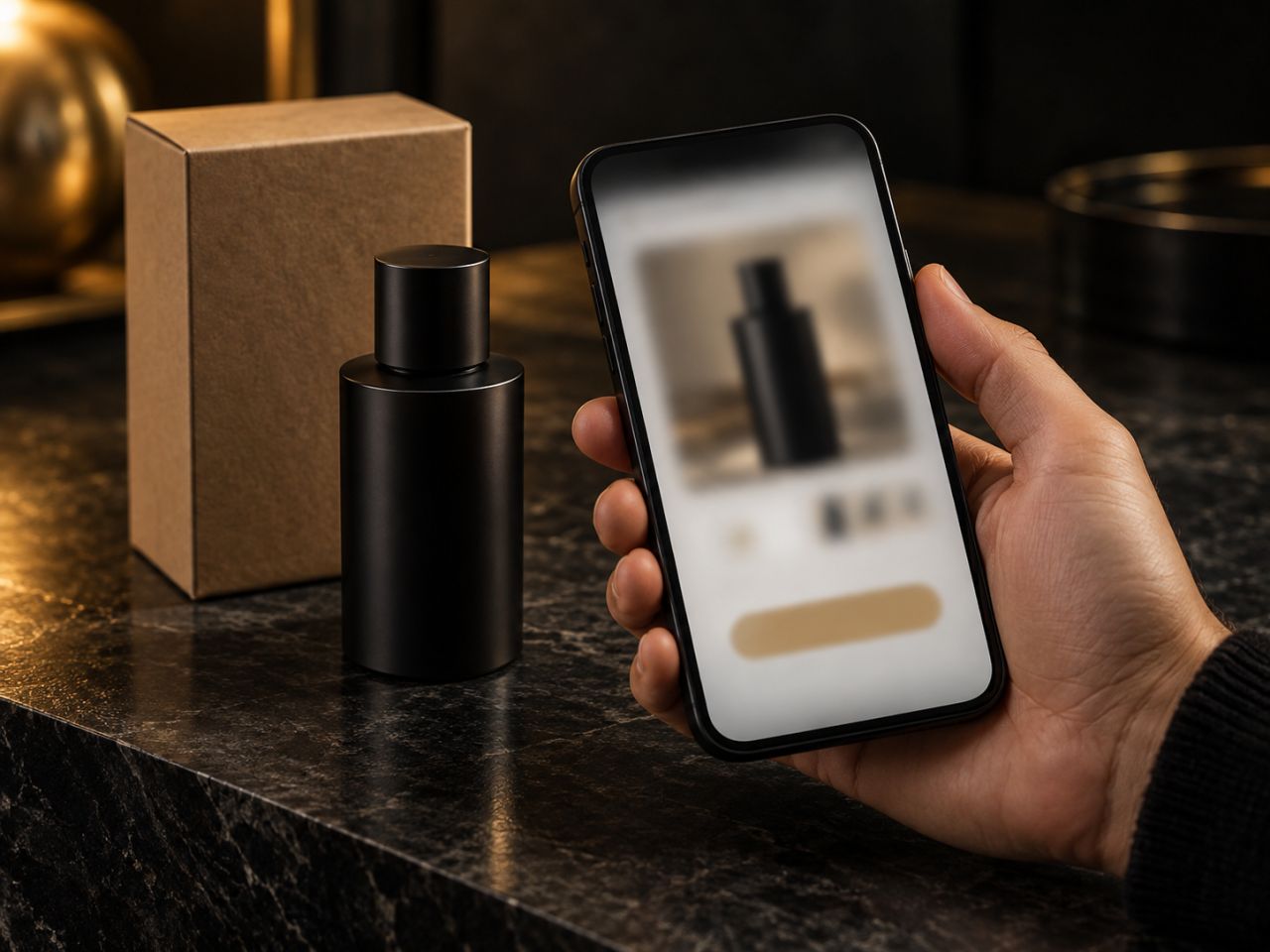 Shopping from an online store on a smartphone