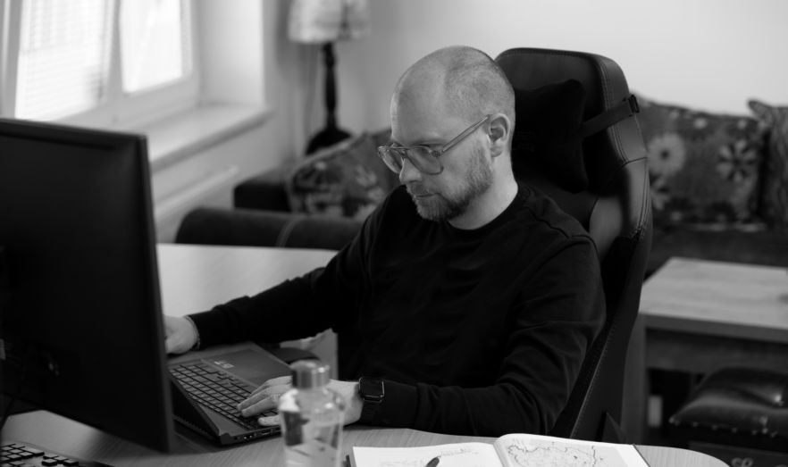 Advertising specialist at work