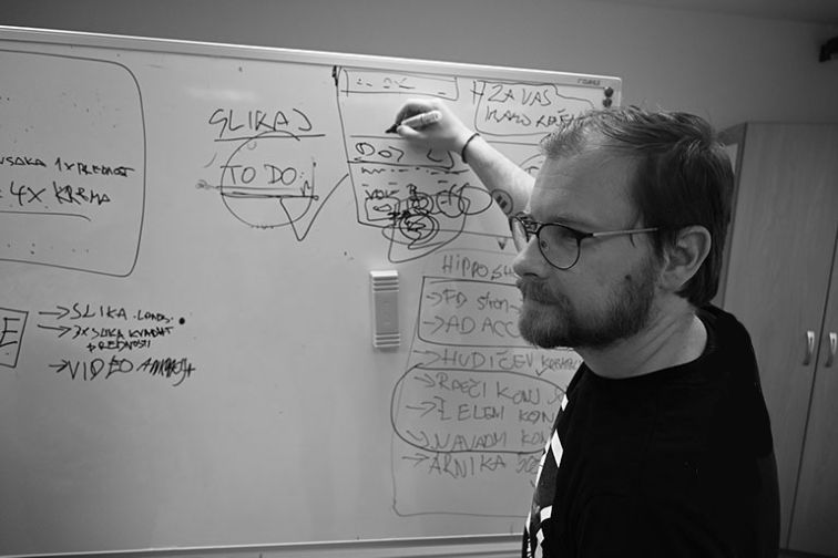 Planning a campaign at the whiteboard